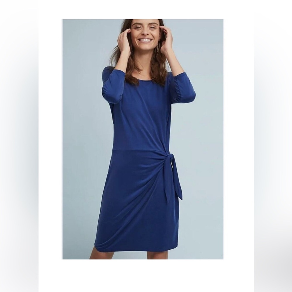 Anthropologie Dolan Navy Long Sleeve Dress